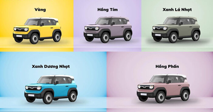 VinFast VF3 Colours Available