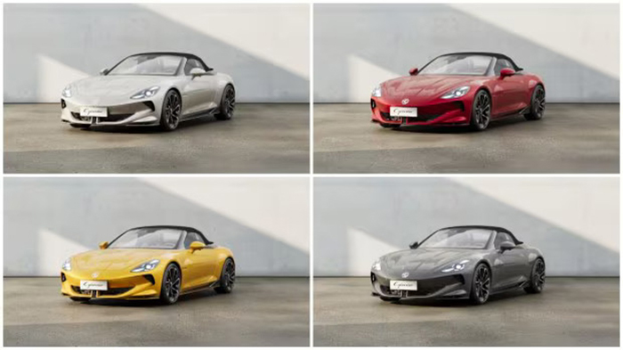 MG Cyberster Colours Available