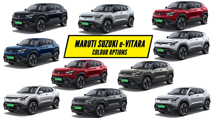 Maruti e Vitara EV Colours Available
